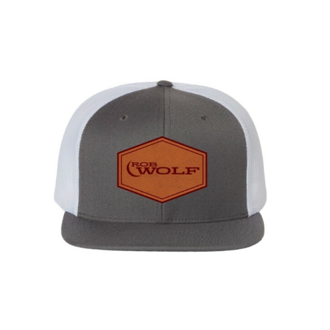 Grey & White Patched Logo Cap