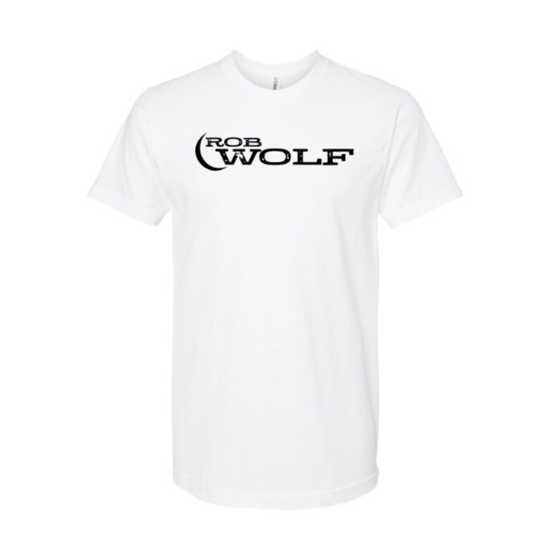 White Logo Tee