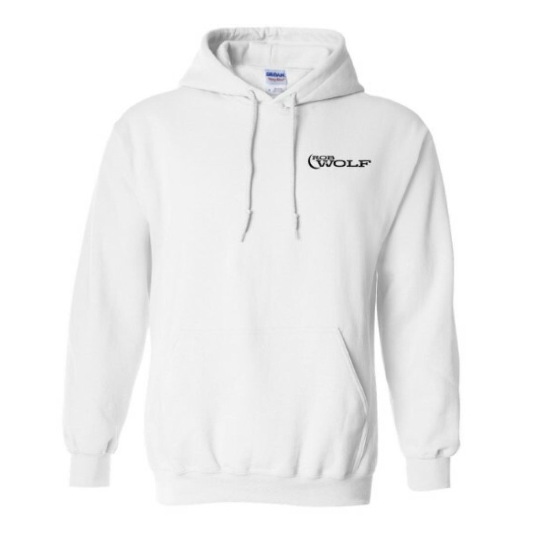 White Logo Hoodie